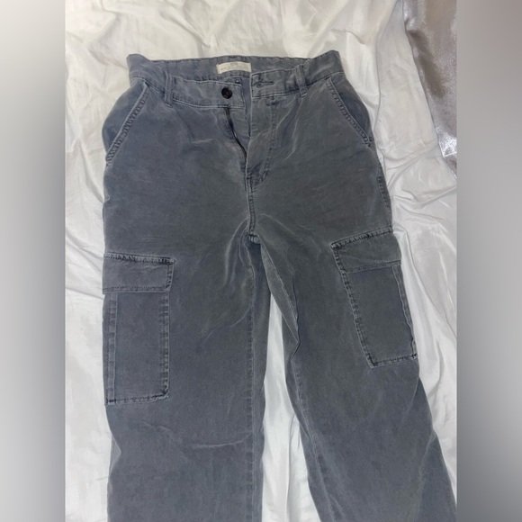 Stradivarius cargo pants in grey straight leg - Picture 11 of 16